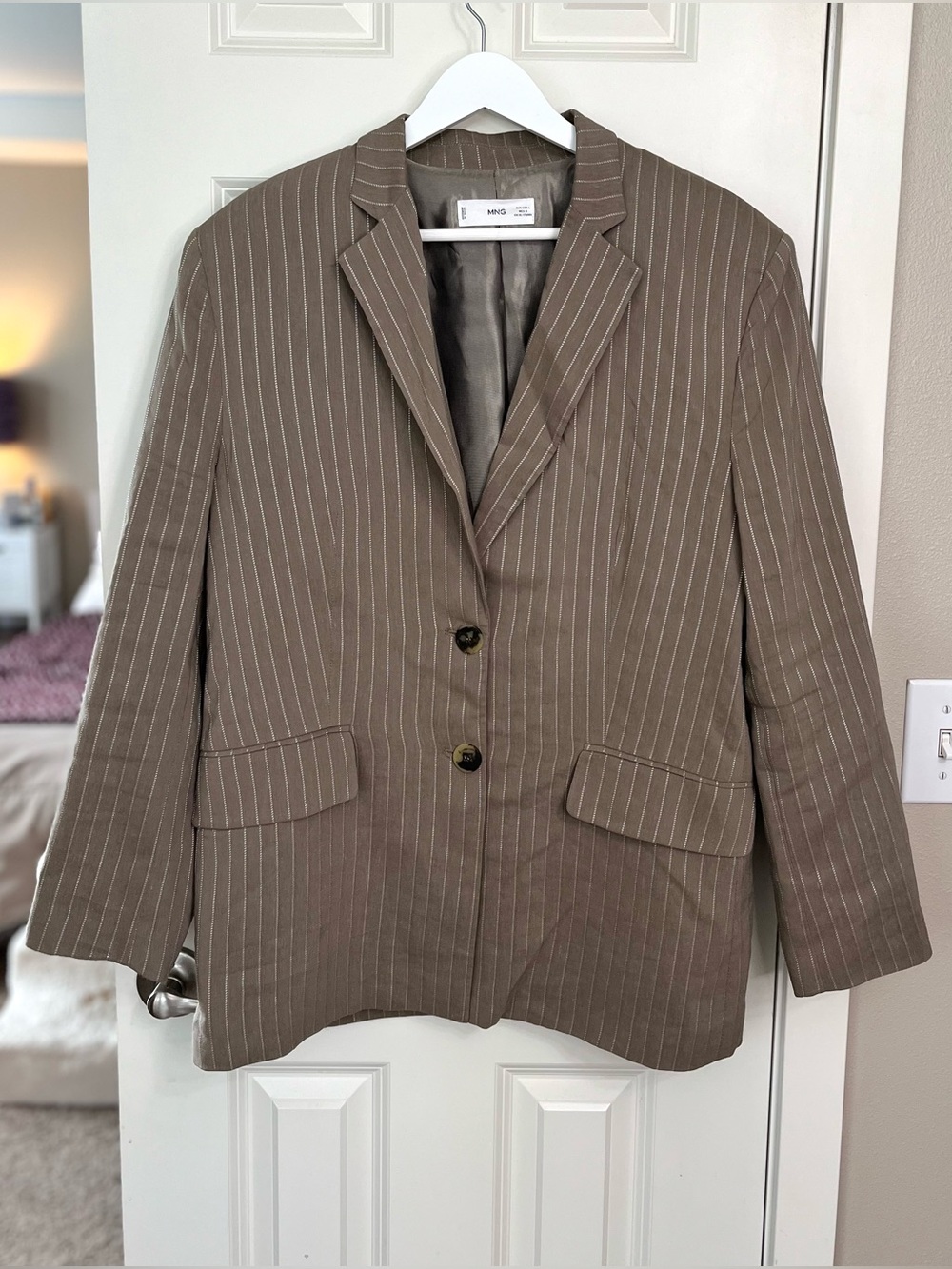 MNG By Mango Pinstripe Blazer Jacket